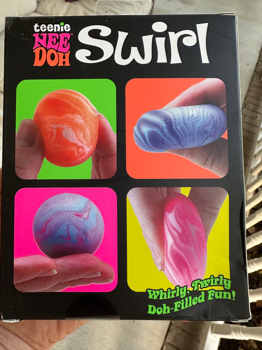 Needoh SWIRL Mini Glob Squishy Sensory Toy - Box of 4