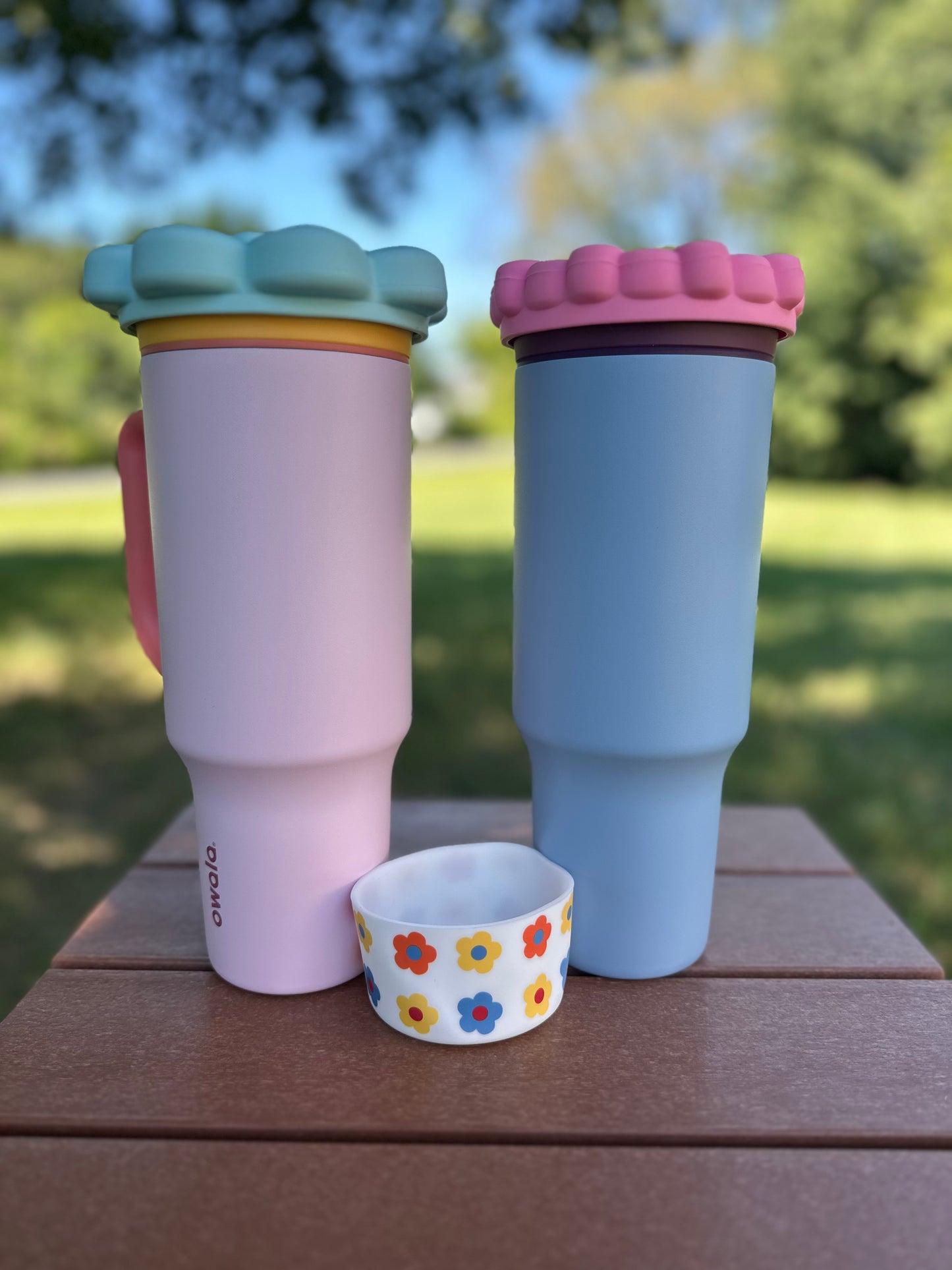 Silicone Flower Lid Topper for 40oz Tumblers | Cute Cup Accessory