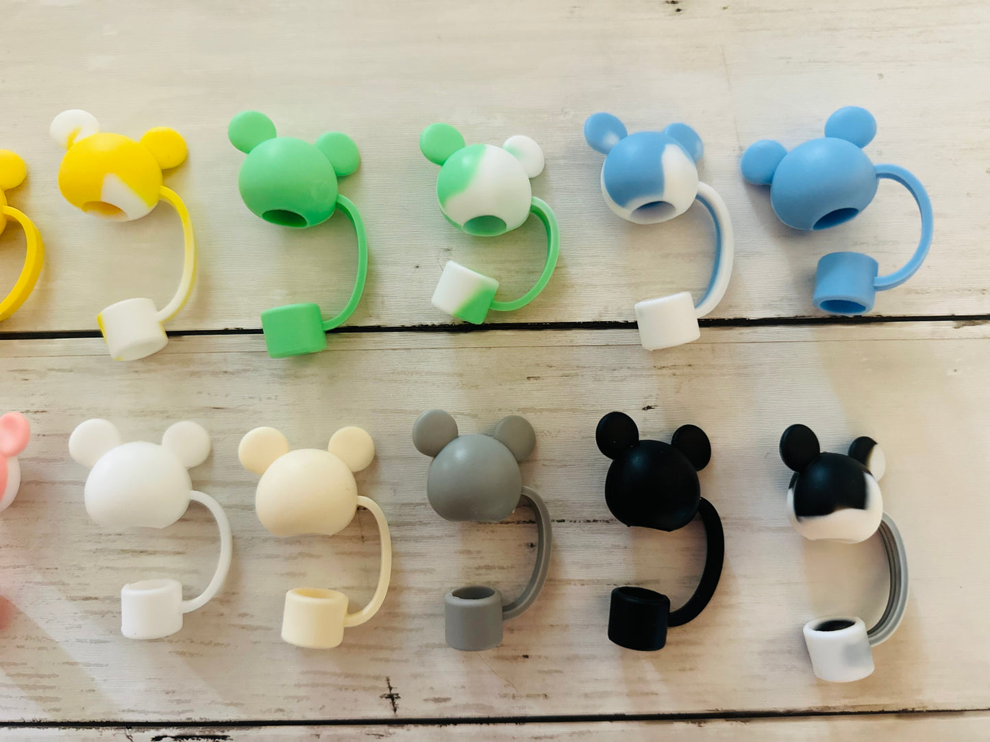 Mouse Head Silicone Straw Topper