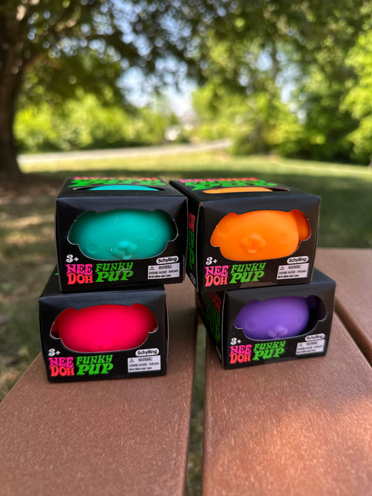 Needoh Funky Pup Squishy Sensory Toy - The Viral Squish!