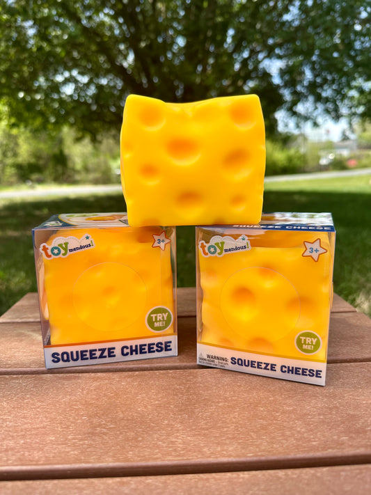 Toymendous Jumbo Squeeze Cheese Squishy Sensory Toy - Viral Squish