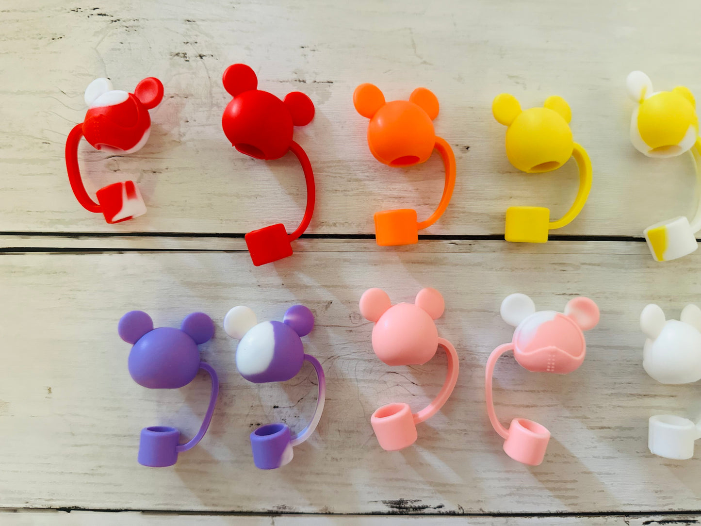 Mouse Head Silicone Straw Topper