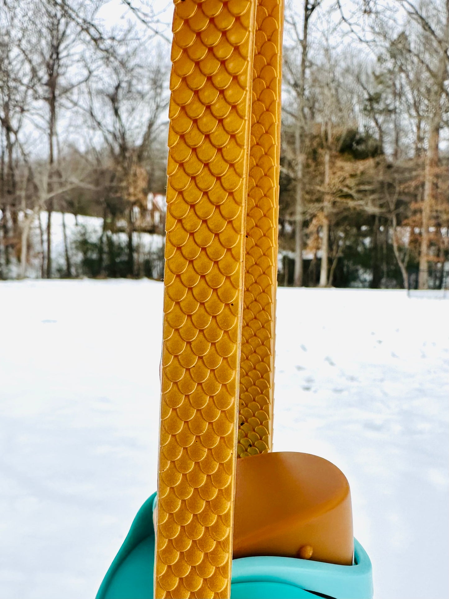 Silicone Carry Strap for Bottles and Tumblers - Gold